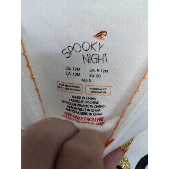 Spooky Night Girls Halloween Sleepwear Set 12 Months - Picture 5 of 7